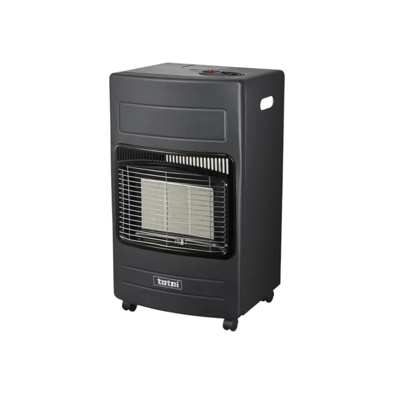 Totai Black Rollabout Gas Heater – Portable Patio Heater With Castor Wheels 1