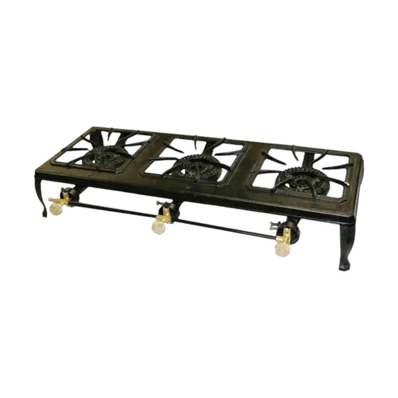 Totai Cast Iron Triple-Burner Gas Stove For High-Output Boiling Applications 1