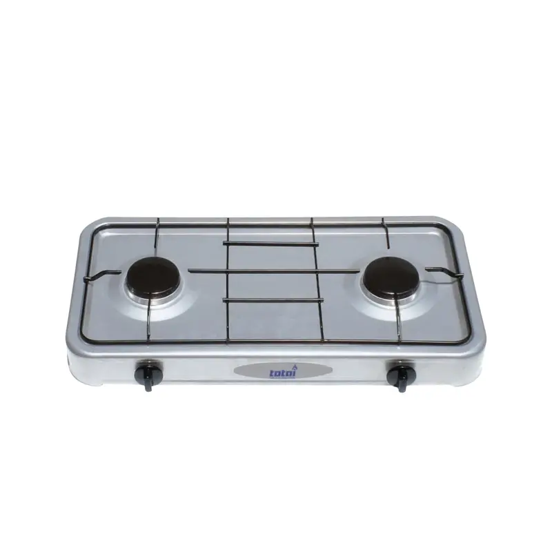 Totai Dual-Burner Gas Hotplate – Adjustable Tabletop Cooking Station 1