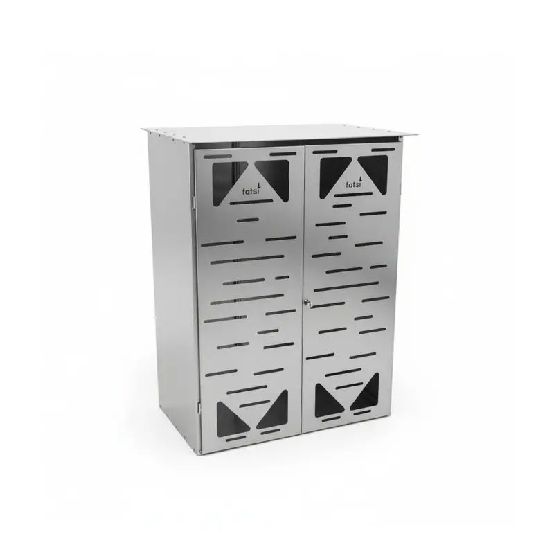 Totai Stainless Steel Dual Gas Cylinder Storage Cage – 48Kg Rated 1