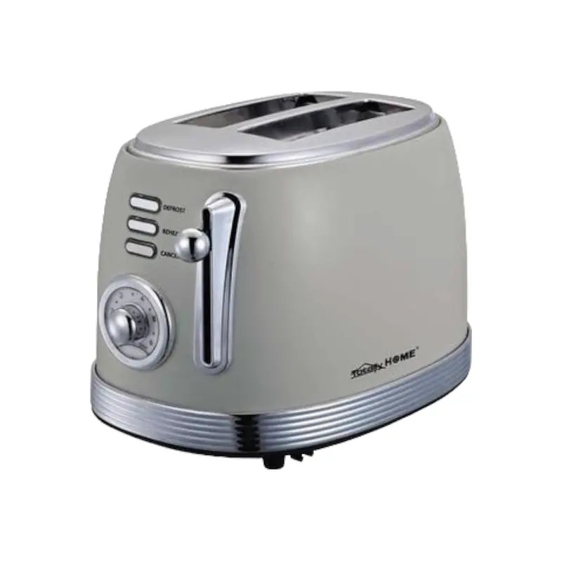 Totally Home 2-Slice Oval Toaster – Stainless Steel Breakfast Appliance 1