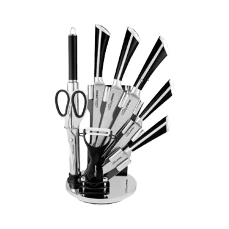 Totally Home 9-Piece Knife Set With Countertop Stand 1