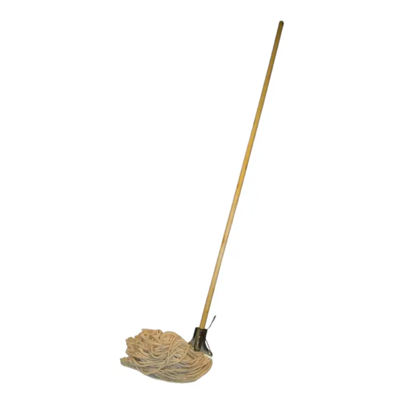 Traditional Wooden-Handle Wringer Mop – Academy F17457 Heavy-Duty Floor Cleaner 1