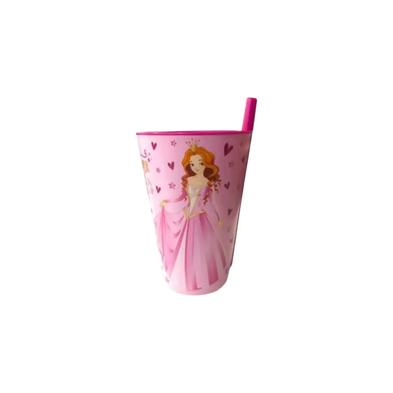 Tuffex 400Ml Patterned Plastic Cup With Integrated Pipette 1