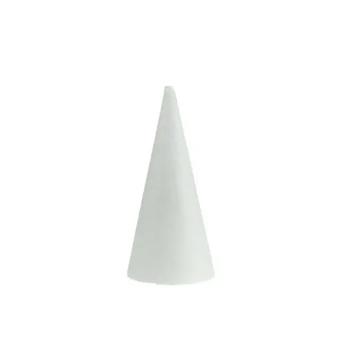 Two-Piece Polystyrene Styrofoam Cone Decor – 24 × 9.5 Cm 1