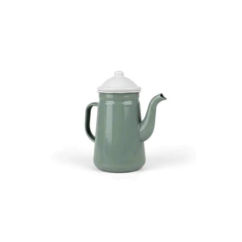 Vintage-Style Enamel Coffee Pot – 13Cm Diameter Stovetop Percolator 1