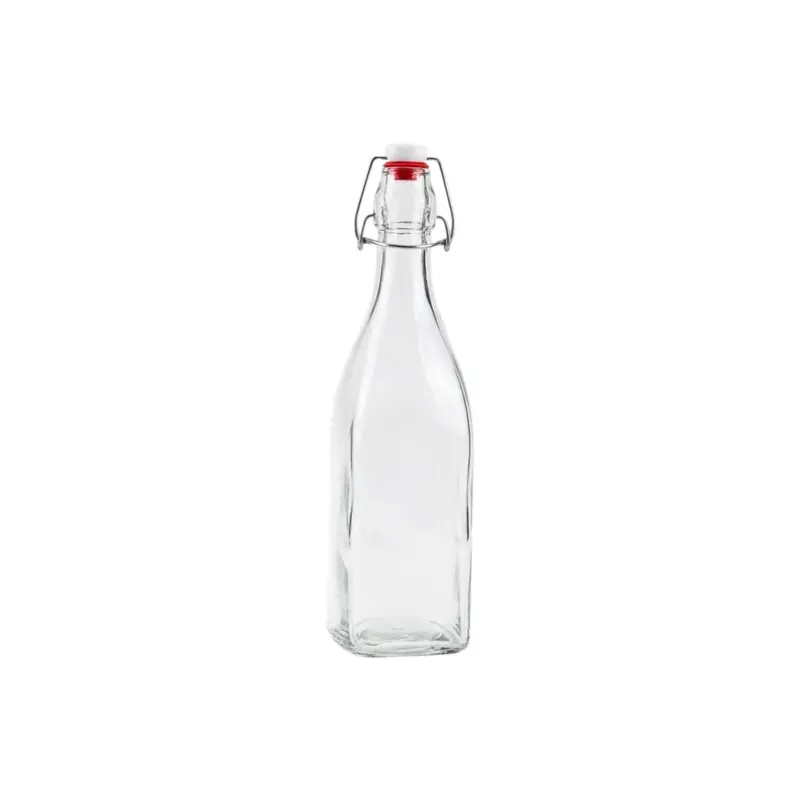 Vintage-Style Swing-Top Glass Bottle – 1 Litre Capacity 1
