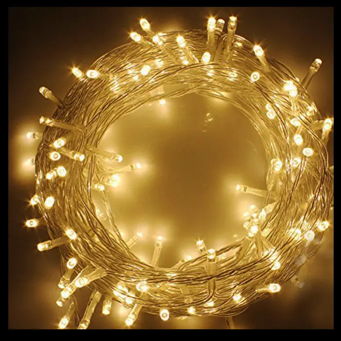 Warm White Led String Lights – Battery-Powered, 20 Bulbs, 3-Meter Length 1