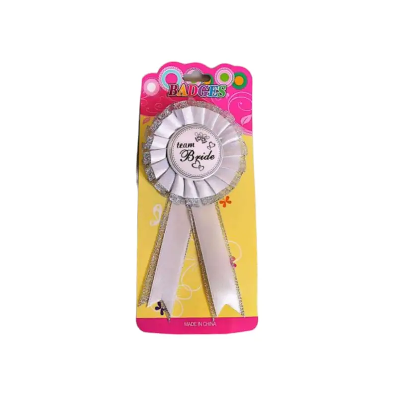 Wedding Guest Badge – 'Team Bride' Stylish Button Accessory 1