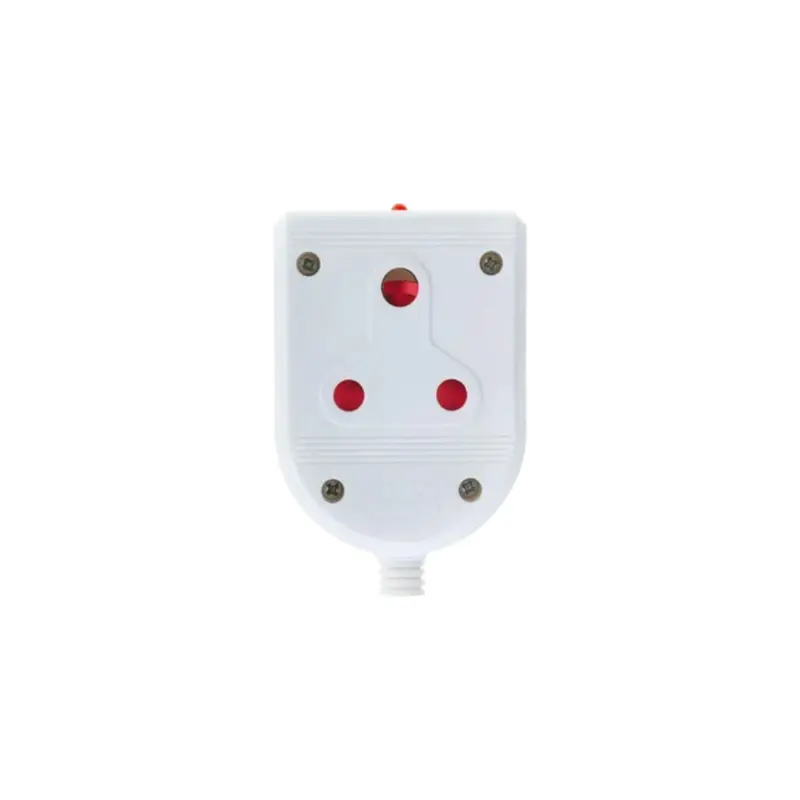White Double Janus Plastic Coupler – Dual-Direction Threaded Connector For Plumbing 1