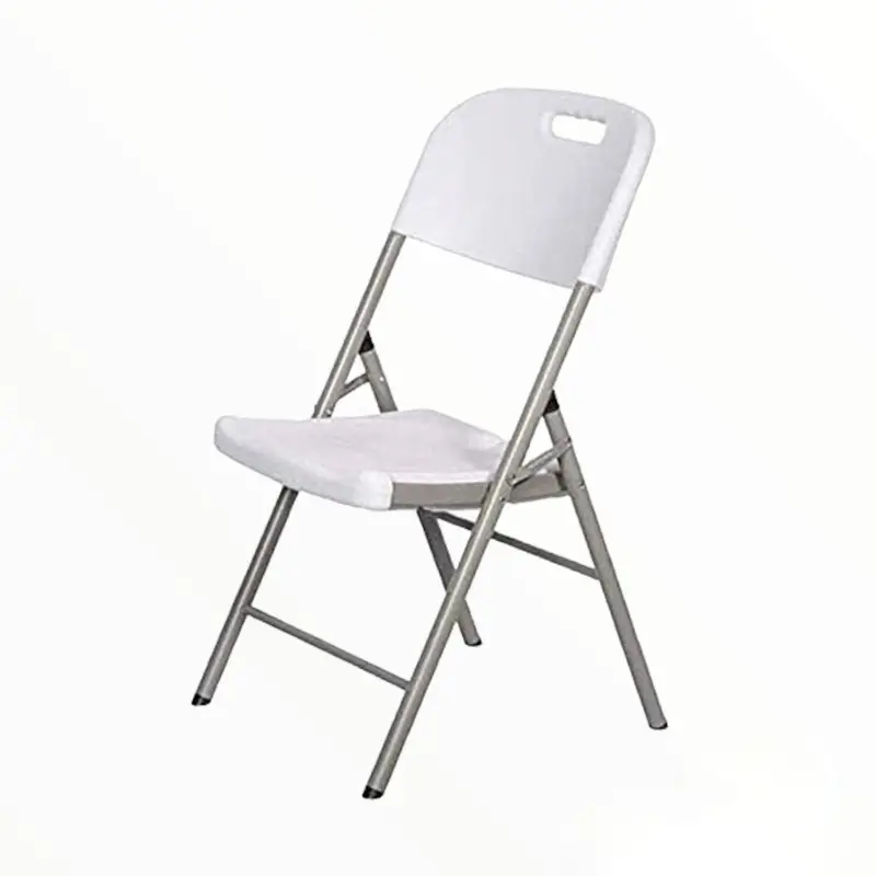 White Heavy-Duty Folding Catering Chair – Reinforced Frame 1