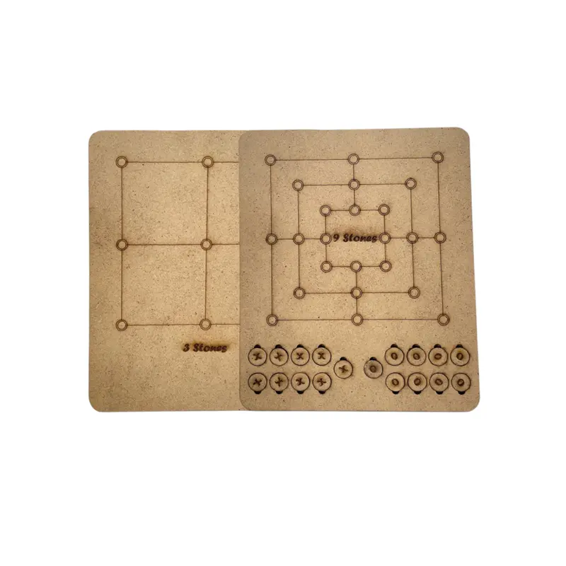 Xox-3 Stone Balance Game – Tactile Logic Puzzle With Nine Natural Stones (16X20Cm) 1