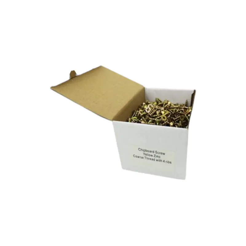 Yellow Zinc Chipboard Screws – 4 × 16Mm, 1000-Unit Bulk Pack 1