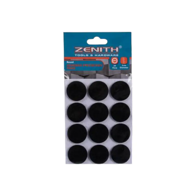 Zenith Black Circular Adhesive Pads (3Cm Diameter, 24-Pack) 1
