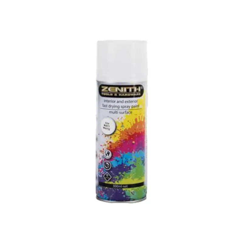 Zenith Bright White Spray Paint – 300 Ml 1
