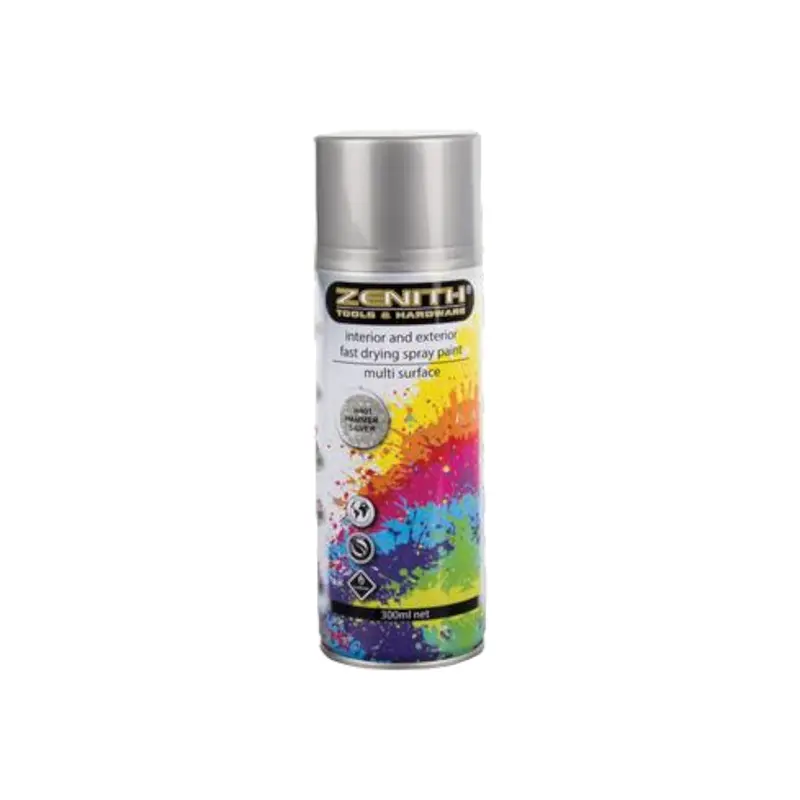 Zenith Hammered Silver Effect Spray Paint – 300 Ml 1
