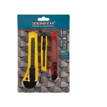 Zenith Retractable Utility Knife – 18–19Mm Snap-Off Blades, 3-Pack 1