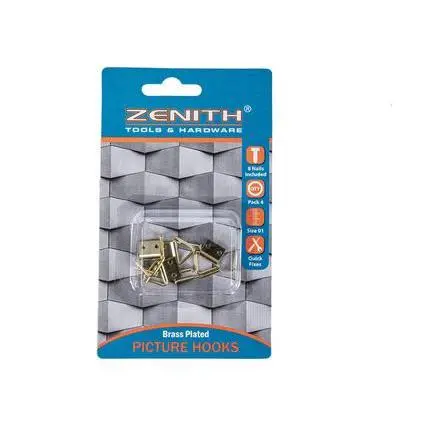 Zenith Triangular Picture Hanging Hooks – 4-Piece Set 1