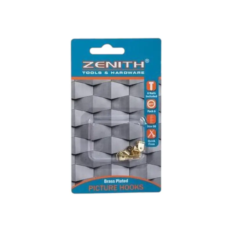 Zenith Triangular Picture Hook Pack (6 Pieces) 1