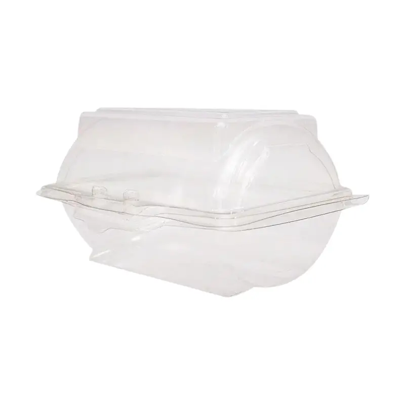 Zibo Swiss Roll Clamshell Container – Disposable Dome-Lid Food Box With Fold-Over Closure (T279) 1