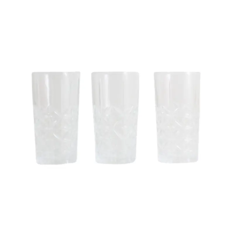 Zircon-Embellished Hiball Tumblers – Set Of 3 Premium Drinkware 1